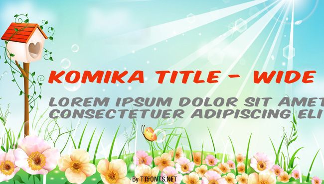 Komika Title - Wide example